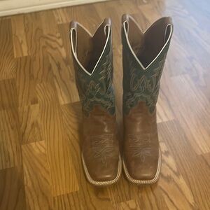 Justin Boots Brown and Green Everyday Shoes